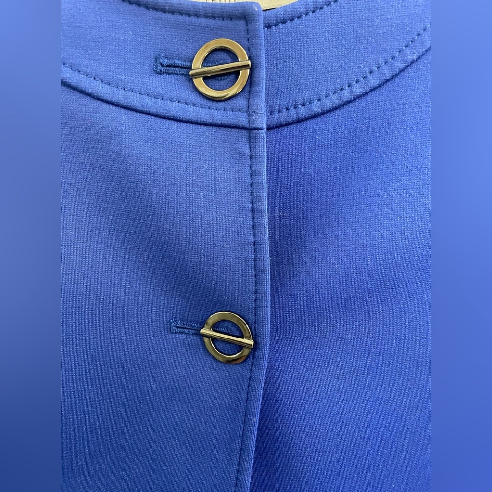 Tahari Arthur S. Blue Levine 3/4 Sleeves Petite Blazer Sz(10P) - Picture 3 of 4